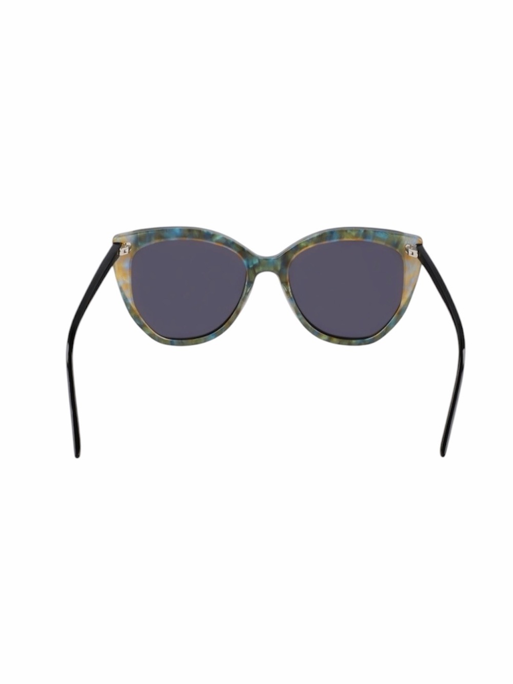 Bebe Black Cat-Eye Sunglasses with Tortoiseshell  Greenish Accents - Picture 2 of 10